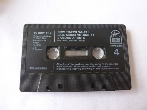 NOW THAT'S WHAT I CALL MUSIC 11 ~ ORIG' UK 1988 DOUBLE POP FATBOX CASSETTE TAPE - Picture 9 of 9