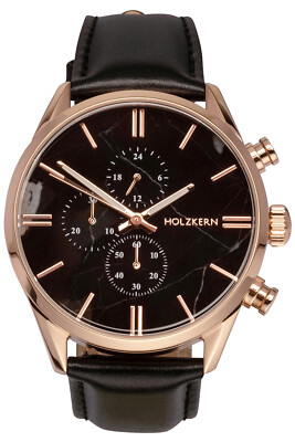 HOLZKERN Orologio Da Uomo Al Quarzo Cronografo Relational In Marmo