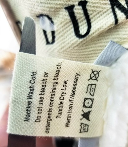 Rae Dunn BLESSED Black White Plaid Buffalo Check Throw Blanket Sherpa Collect - Picture 5 of 5