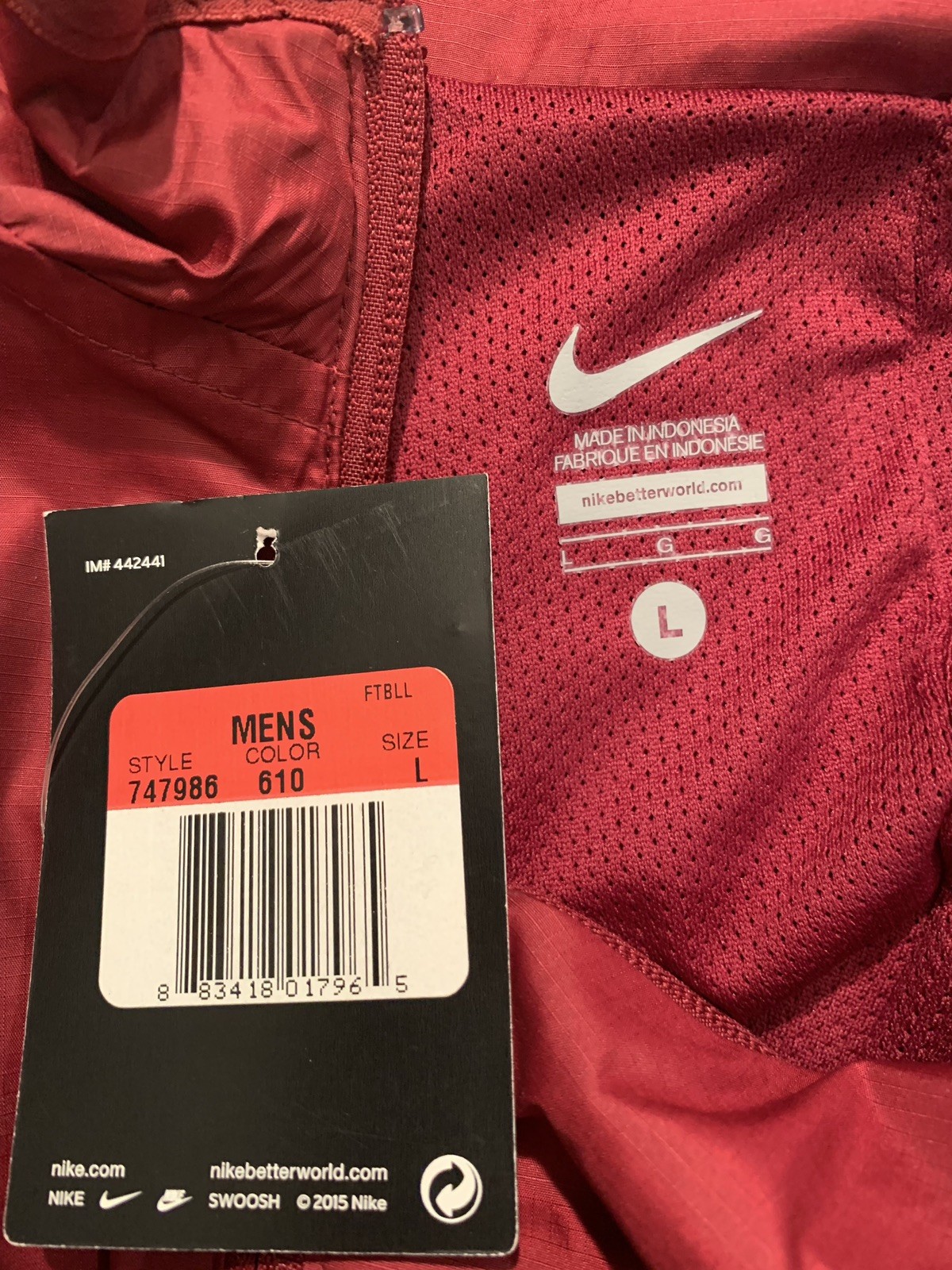nike team fb woven jacket