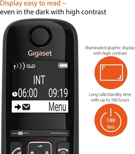 Cordless Phone Handset with Caller ID & High Contrast Display - German Quality - Picture 6 of 8