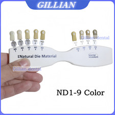 1X Dental Teeth Shade Guide IPS Natural Die Porcelain Veneer ND1-9 Color Guide