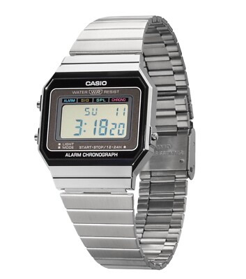 CASIO A700WE-1AEF UHR HERREN DAMEN STAHL DIGITAL UNTERPREIS