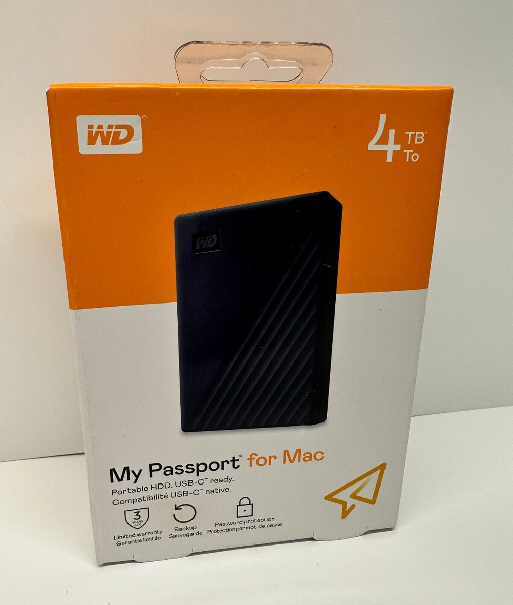 Disque dur externe western digital my passport for mac 2 to bleu