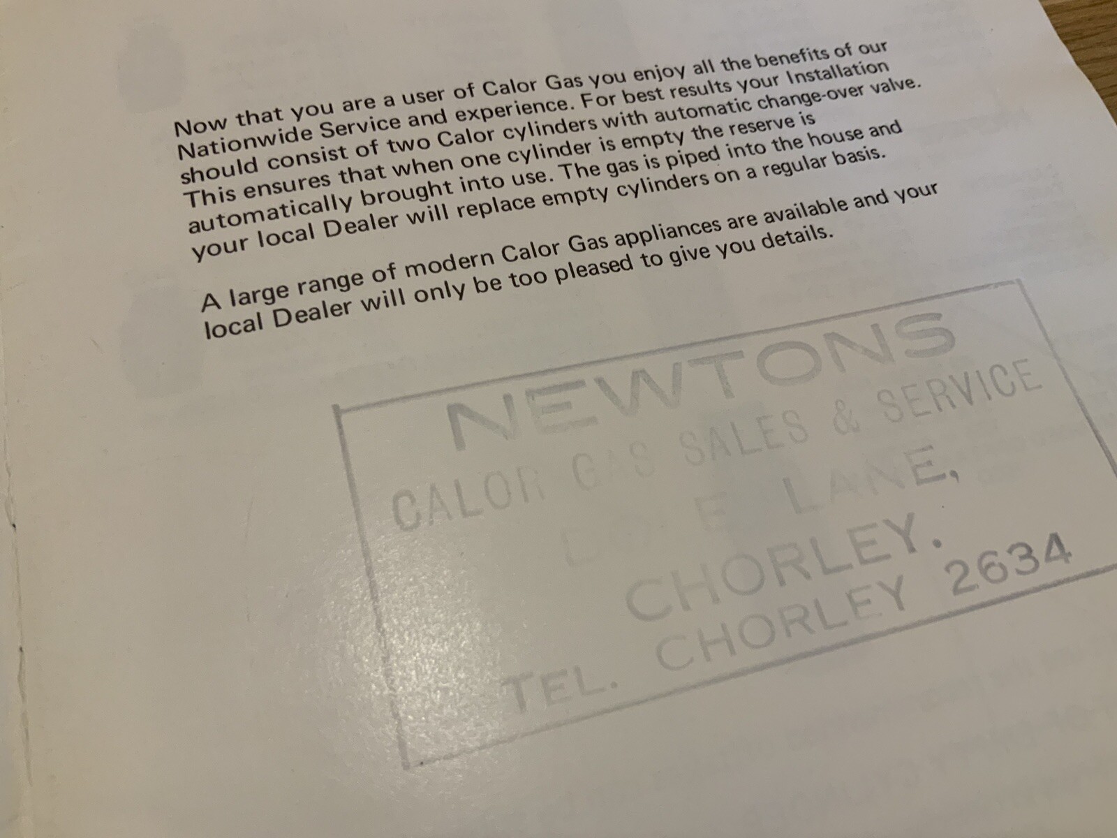 Calor Gas Consumer Information Safety Booklet Catalogue Brochure Butane