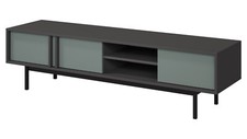 TV-Lowboard Frigeno 09 Fernsehtisch TV-Panel Schwarz TV-Möbel Kollektion