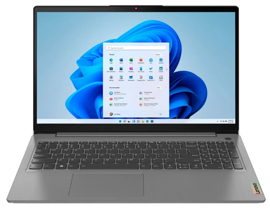 Lenovo IdeaPad 1 15.6" HD Quad-Core Celeron N6000 8GB 384GB Cámara de Almacenamiento Win 11