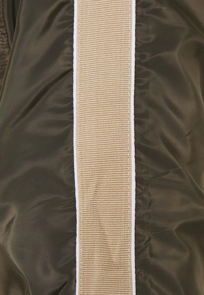 NWT - D/STRUCT Men's 'SIDE TAPE' Khaki Green BOMBER JACKET - L - Image 4 of 4