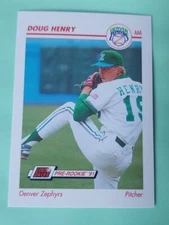 1991 Line Drive AAA Doug Henry Denver Zephyrs #140