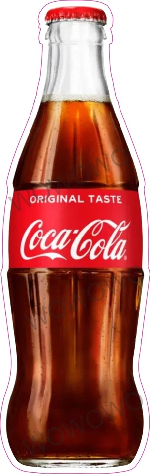 Ice cream van glass bottle Coca Cola sticker drink catering trailer cafe decal