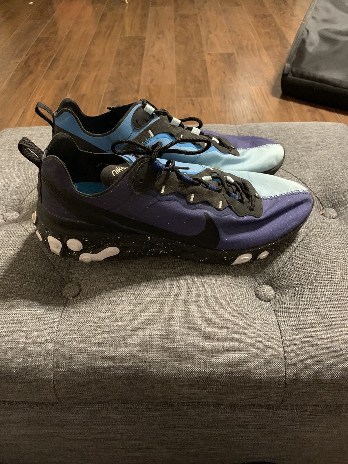 Nike React Element 55 Blue Black Men S Size 11 5 Ck1 Gem