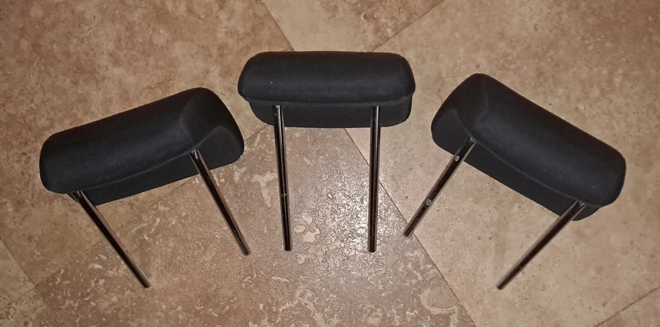 2005-2010 Scion TC Rear Seat Cloth Head Rest Set of 3 Black 2006 2007 2008 (B) Foto 3 de 4