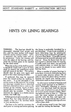 Hoyt Standard Making Babbitt Bearings Pour Hit Miss Gas Engine Tractor Motor Rod