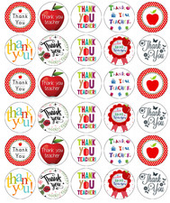 30 X Thank You Teacher Cupcake Toppers Edible Wafer Paper Fairy Cake Toppers For Sale Online Ebay