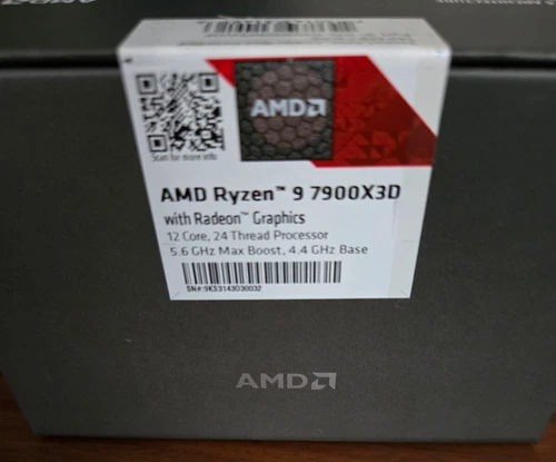 New AMD Ryzen 9 7900X3d 12 Cores 24 Thdreads 140MB TMCache 4.4GHz-5.6GHz speed