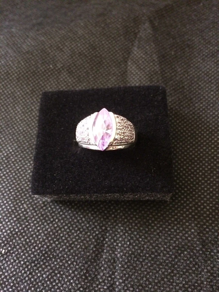  Tanzanite silver beautiful purple ring - Image 4 of 4