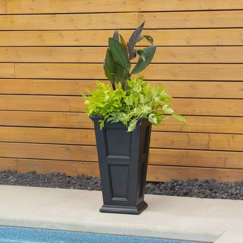 Fairfield 28 in. Tall Self-Watering Black - Picture 10 of 11