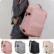 Men's Travel Backpack Carry On Large Capacity Waterproof Shoulder Bag USB Laptop