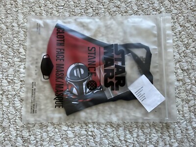 *BNWT* Stance Socks Star Wars The Mandalorian  Mando  Cloth Face Mask