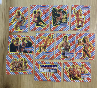1991 Topps American Gladiators Sticker Set (11)