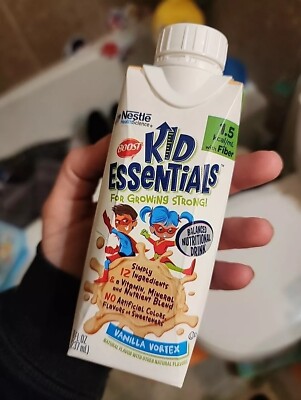 BOOST Kid Essentials 1.5 w/ Fiber Vanilla Vortex 24 case 8oz cartons ex Feb 2027