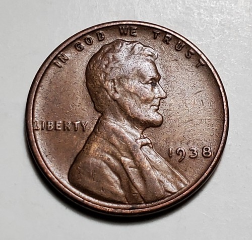 1938 P LINCOLN WEIZENPFENNIG #C5974 - Bild 1 von 2