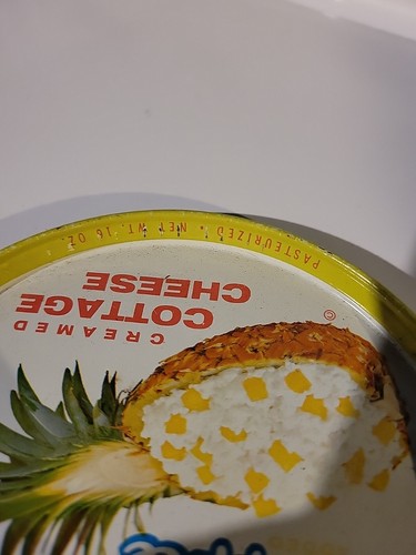 Vintage Metall Chestnut Ridge Ananas Landhaus Käse Deckel - Bild 3 von 4