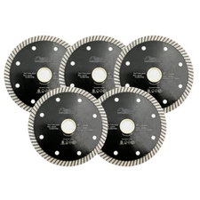SHDIATOOL Diamond Cutting Discs Grinder Wheel Saw Blade 5pcs 4'' Porcelain Tile