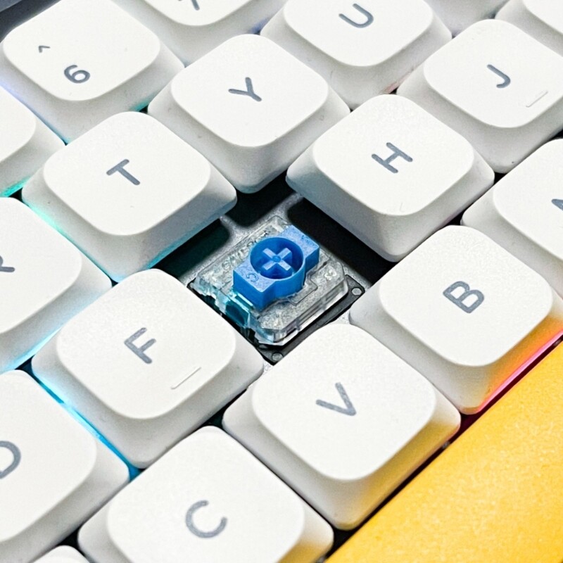 Gateron KS-33 Mechanical Keyboard with Low Profile Red Blue Brown Switches for Smooth Responsive Typing and Gaming Experience