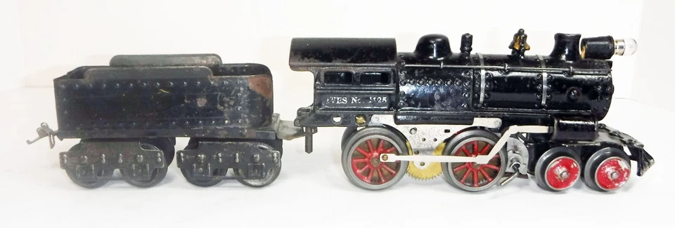 Ives #1125 4-4-0 Electric Steam Locomotive w/Tender - Image 2 of 4