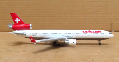 GEMINI JETS HB-IWO MD11 SWISSAIR DIECAST MODEL 1/400 SCALE