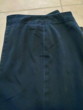 Talbots Signature women's size 14 black pants zip straight leg zippered pockets