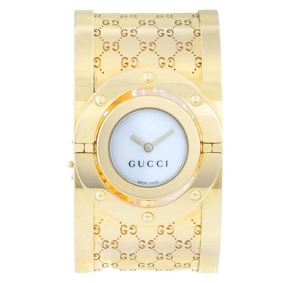 Gucci twirl watch clearance gold