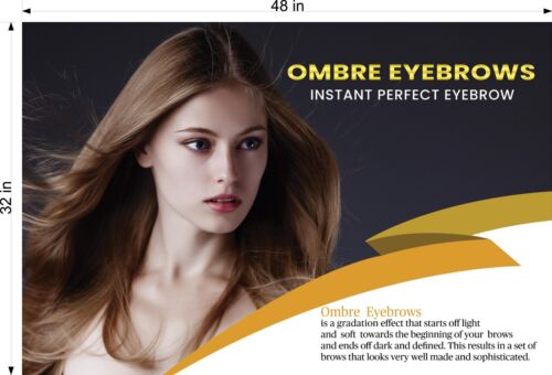 Ombre Eyebrows 10 Photo-Realistic Paper Poster Décor Non-Laminated Horizontal - Picture 7 of 12