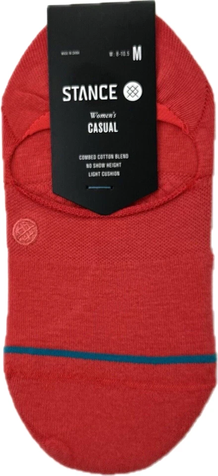 Calcetines informales Stance para mujer coral no show algodón cojín logotipo icono talla M 8-10,5 Foto 2 de 2