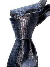  280 NWT TOM FORD Dark Gray Lattice check mens 3.6" Jacquard Silk neck Tie Italy