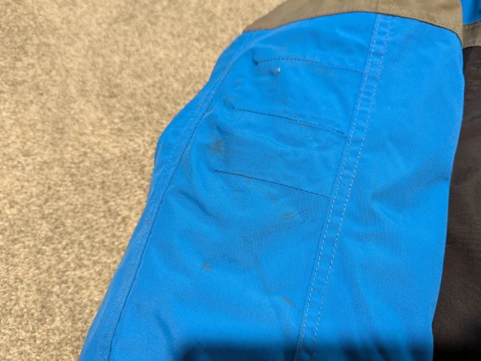 Clam Ice Armor Jacket Mens Large Blue Black Extreme Insulated Lined Coat - Image 4 of 4