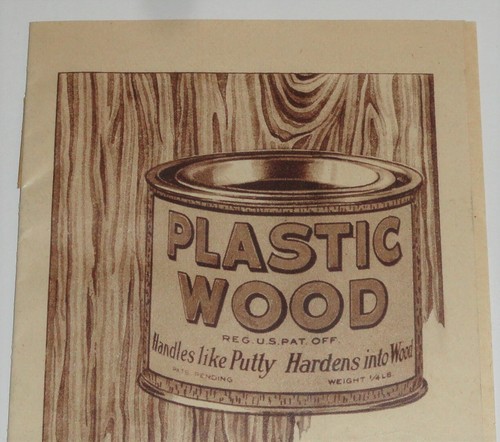 Rare Original Antique Addison Leslie Co. Plastic Wood Advertising Brochure 1929 - Picture 2 of 12