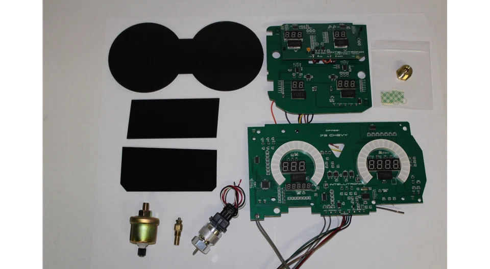 Panel de tablero digital para camioneta Chevy 1973-1987 indicadores LED azules garantía de por vida Foto 2 de 4