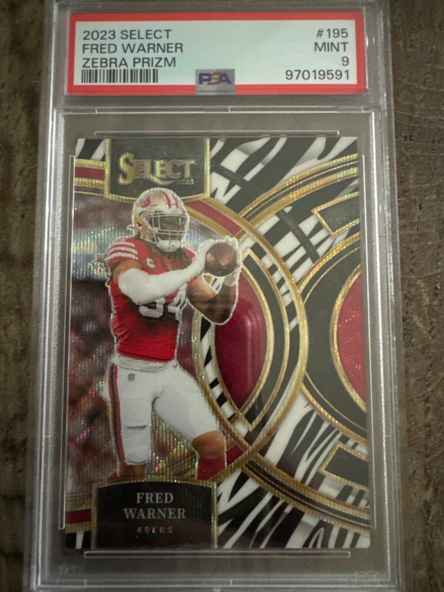 2023 Panini Prizm Select - Fred Warner Zebra Prizm #195