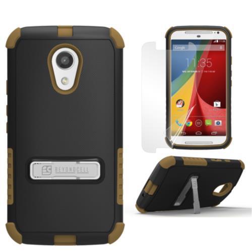 Multi-Layer Rugged Anti-Shock Case w/Stand Skin Cover for Motorola Models - Imagen 4 de 10