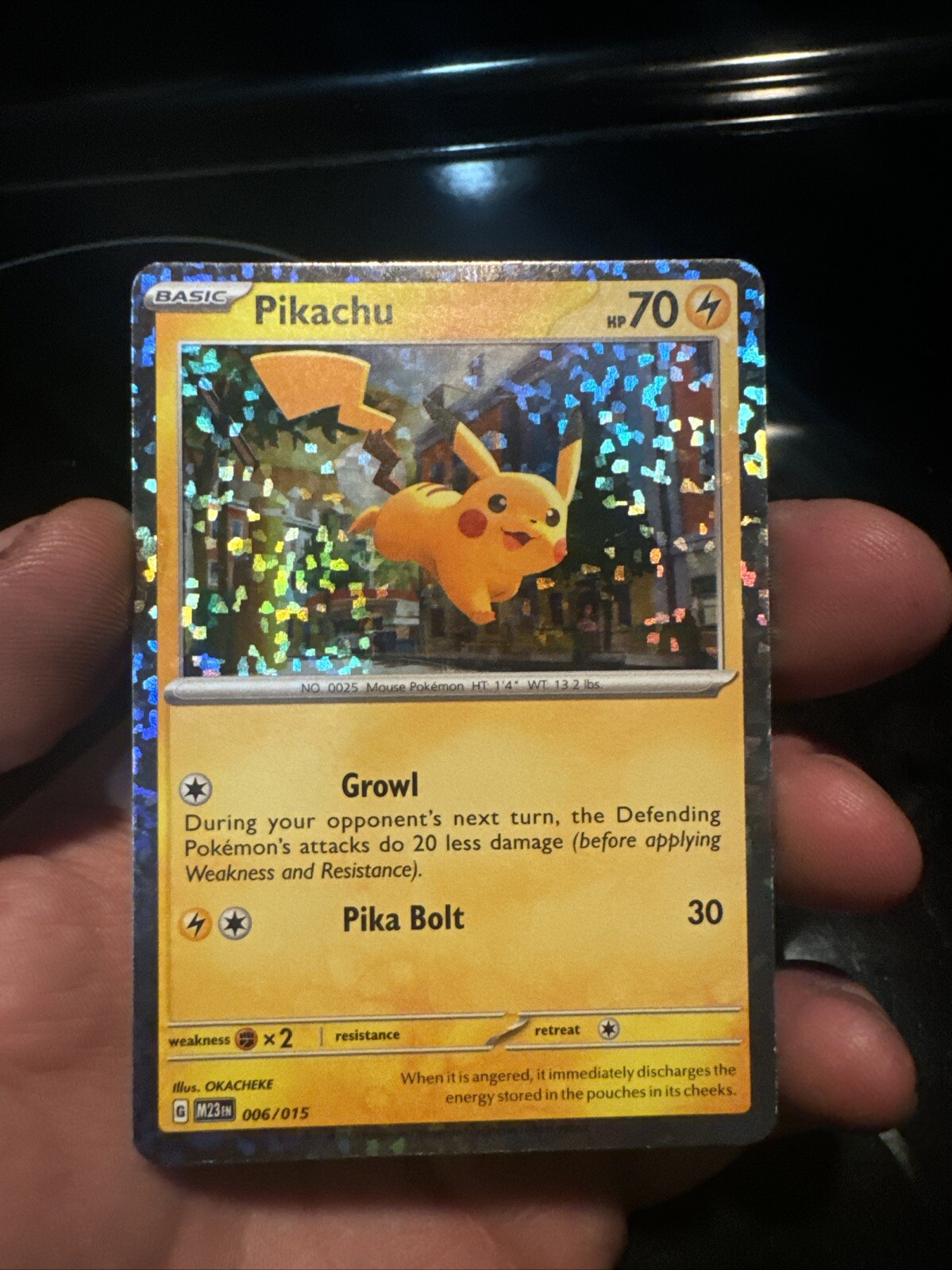Pikachu 006/015 McDonald's Promos 2023 Holo