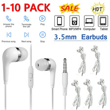 3.5 mm In-Ear Headphones Headset Earphones With Mic For Samsung Galaxy Phones UK