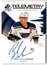 Brayden Schenn 2024-25 SP Authentic Telemetry Auto #T-BS St. Louis Blues