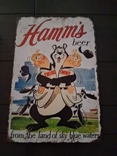 Enseigne en étain de repoduction 8x12 bière Hamms