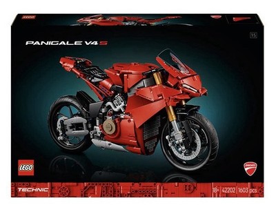 FedEx:Rare LEGO TECHNIC 42202 Ducati Panigale V4 S Retired Motorcycle 1:10 Scale