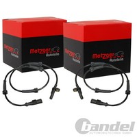 2X Metzger ABS-SENSOR Raddrehzahl Hinten Passend FÜR Nissan Primastar Opel