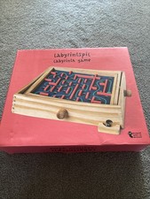 Labyrintspil - Wooden Labyrinth Game Family Fun Balance board game 