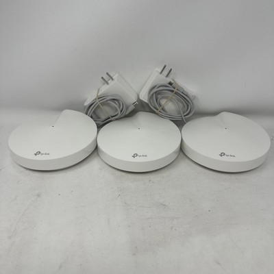 x3 TP-LINK Deco M9 Plus AC2200 Smart Home Mesh Wi-Fi System UNTESTED - LOT OF 3