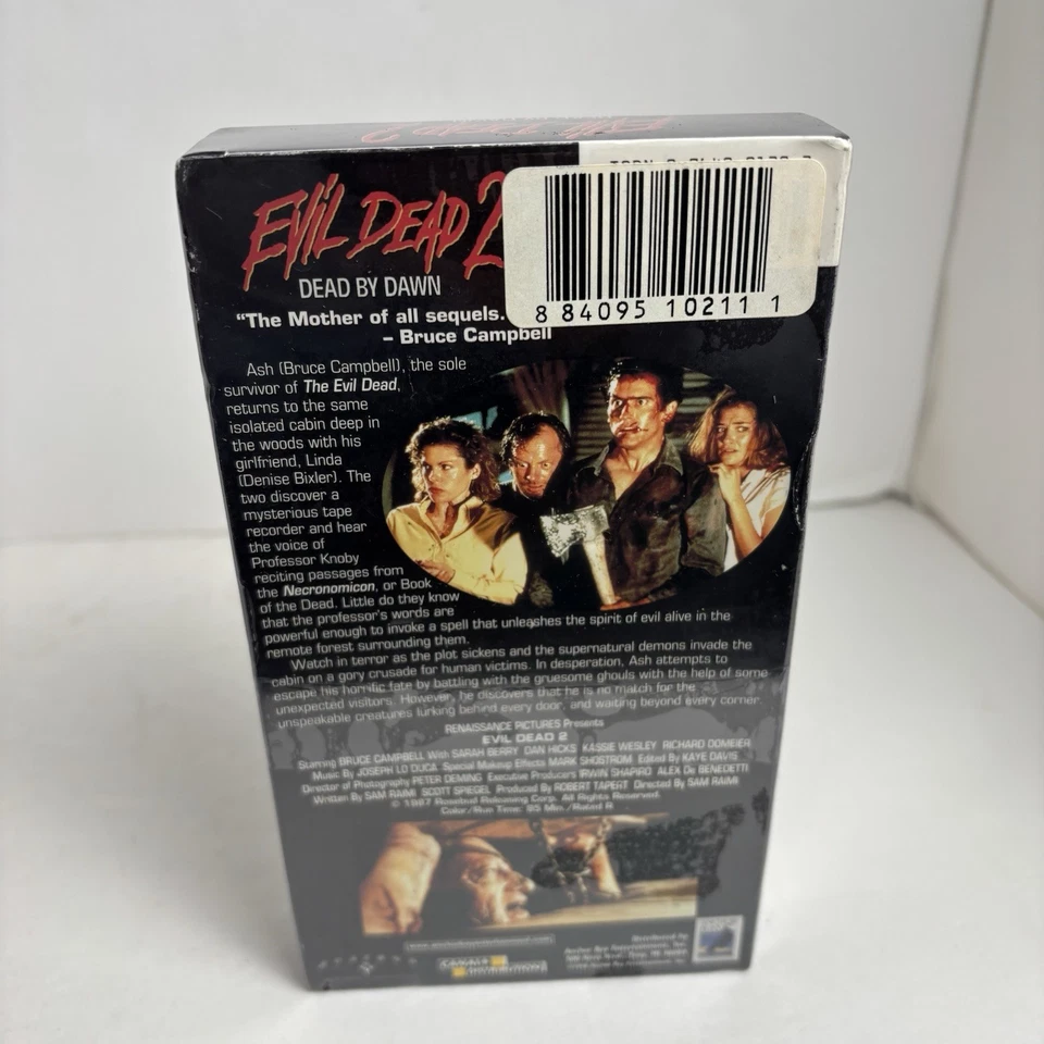 Evil Dead 2: Dead by Dawn (VHS, 1998) New Sealed Fast Shipping! - Image 4 of 4